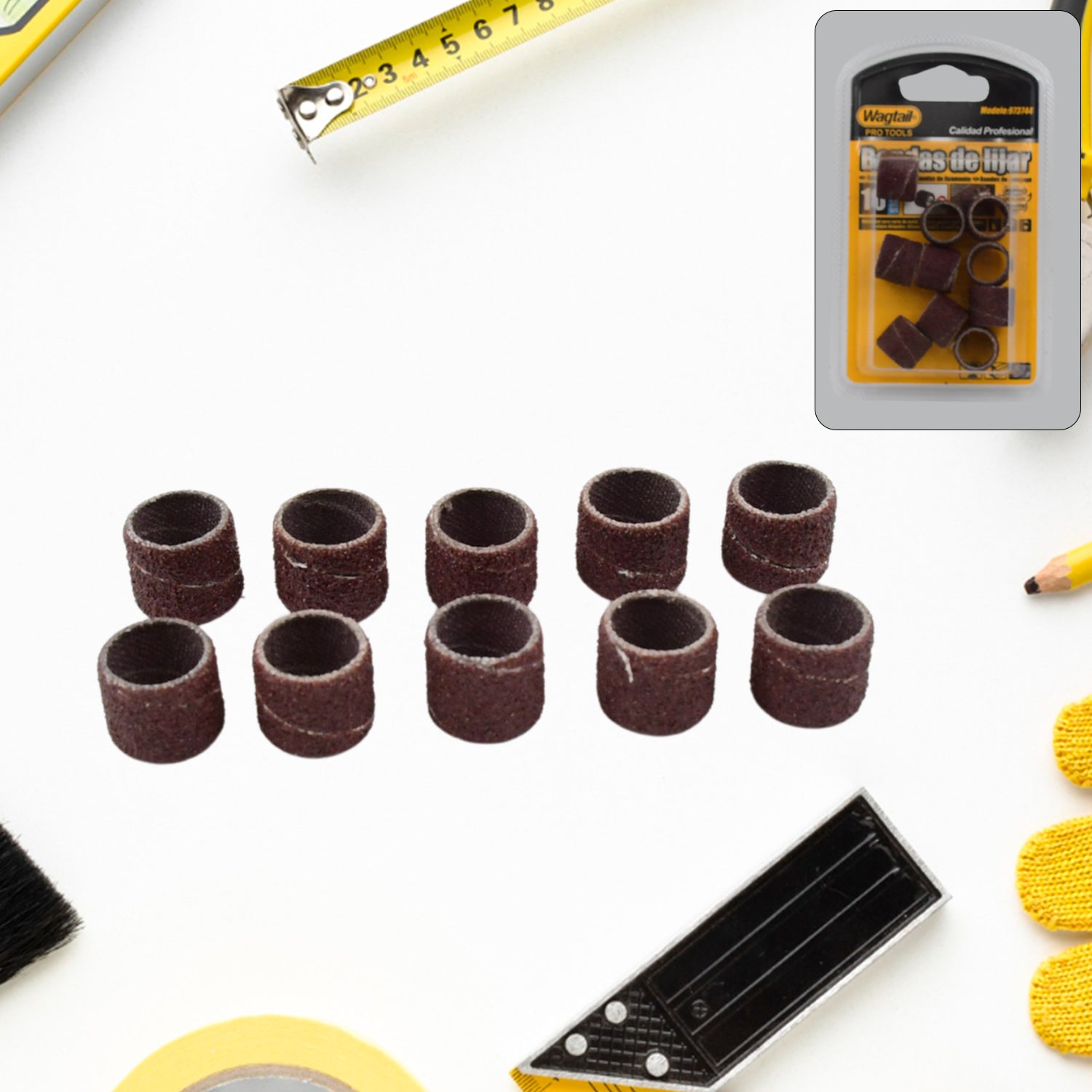 Drum Polishing Kit Drum Sanding Sleeves Widely Used (10 Pcs Set) Drum Polishing Kit Drum Sanding Sleeves Widely Used (10 Pcs Set)